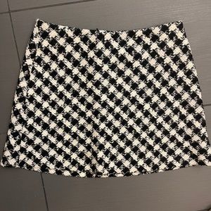 ZARA Plaid tweed mini skirt
